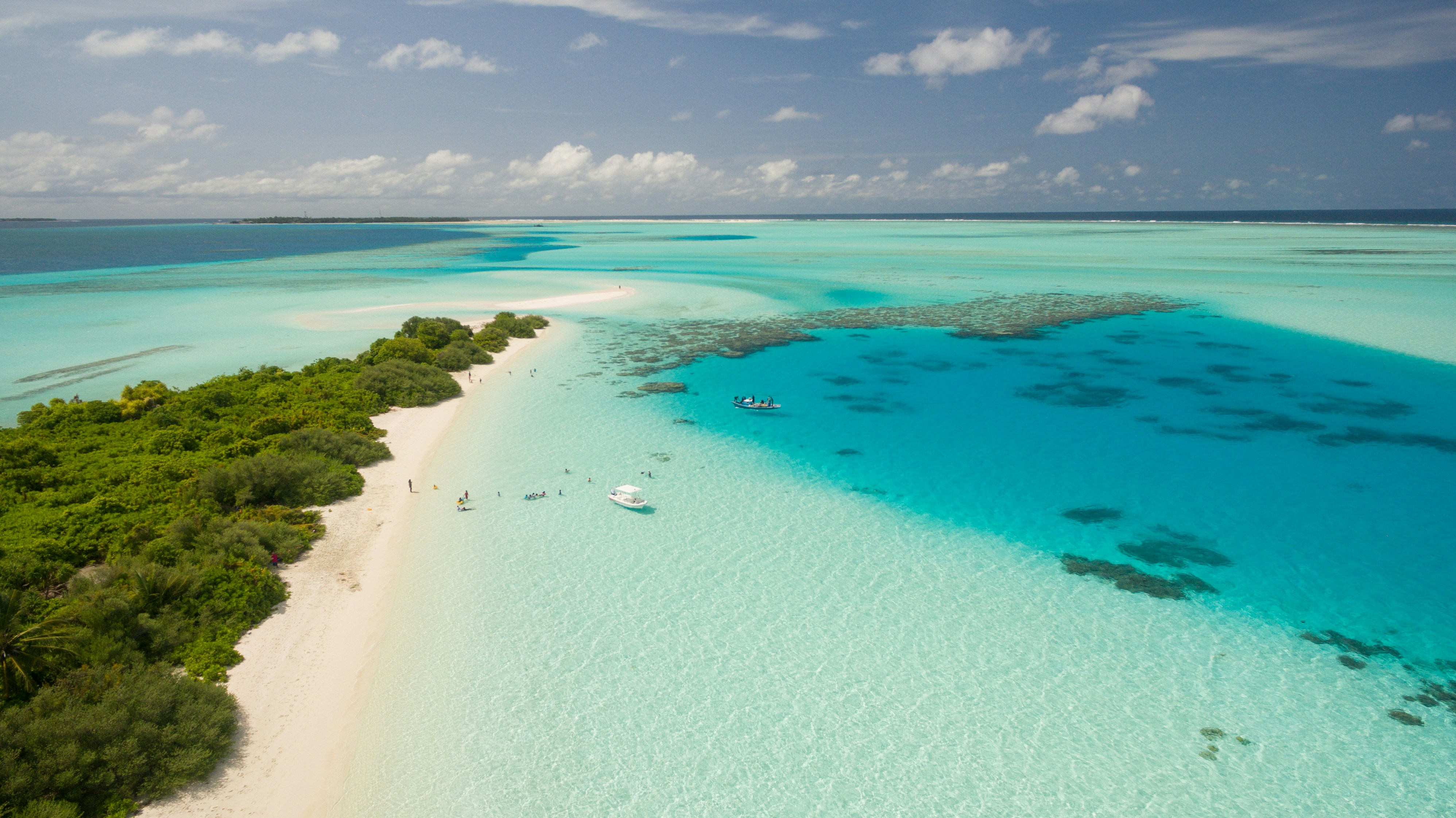 Aerial beach view
